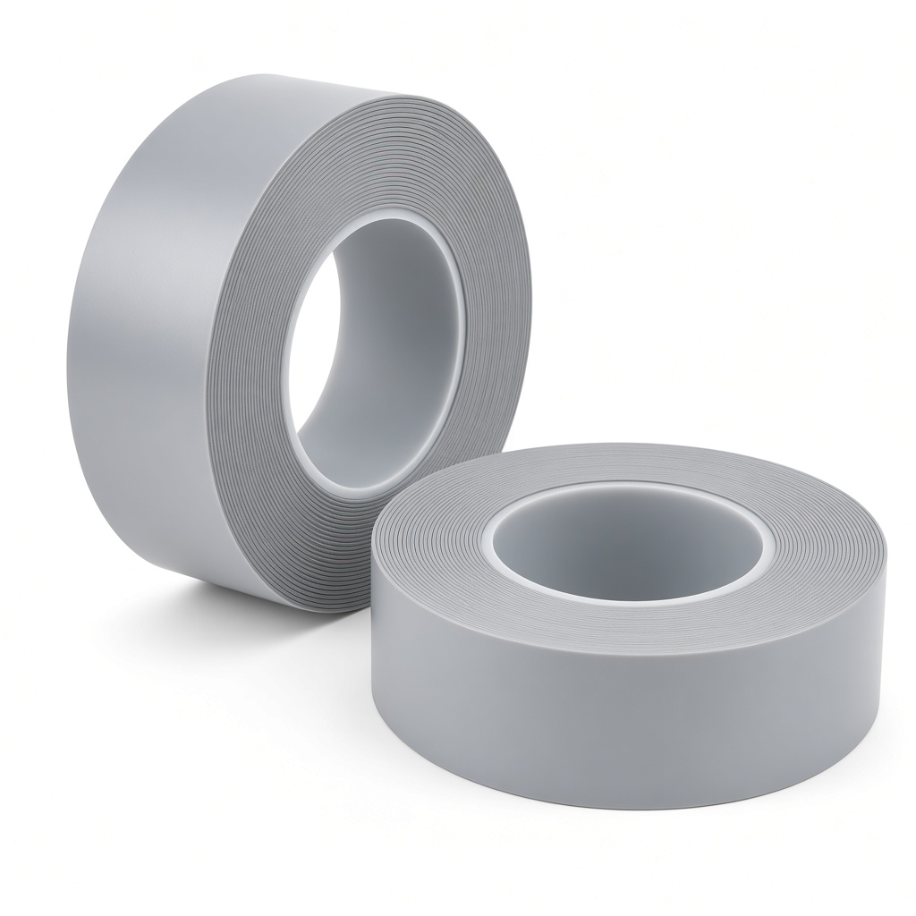 Dos rollos de cinta selladora gris para ventanas de 5 cm